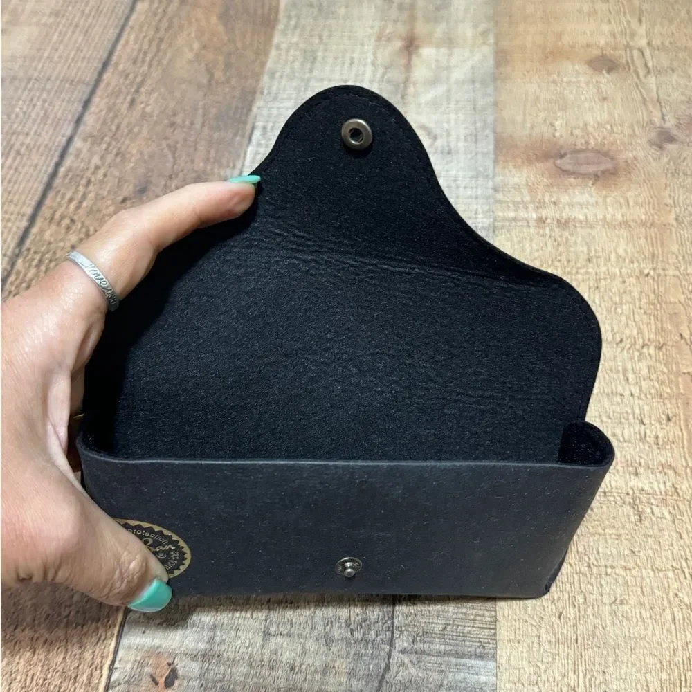 Ray Ban Limited Edition Black Paper Textured Sunglasses Case Box Cloth.